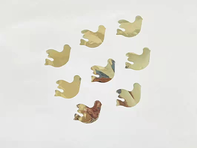 银色电化铝和平鸽