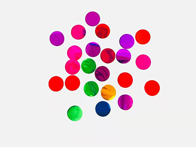 2cm电化铝彩色圆片